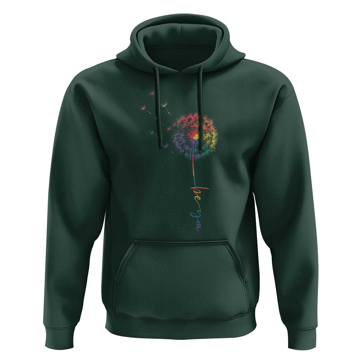 Be You LGBT Rainbow Dandelion Hoodie Pride Month Support