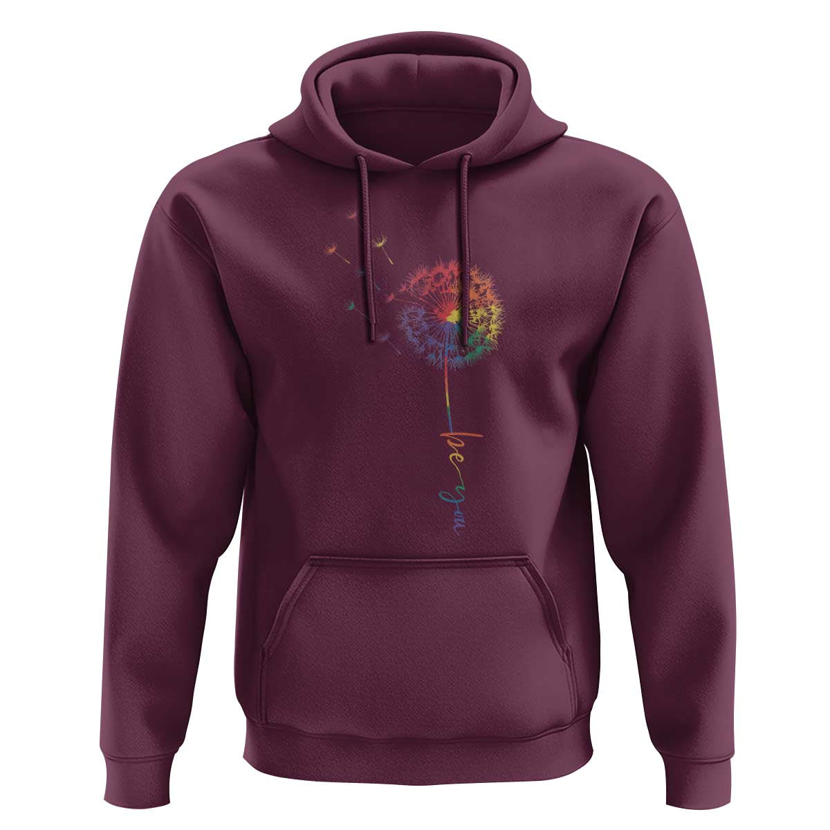Be You LGBT Rainbow Dandelion Hoodie Pride Month Support