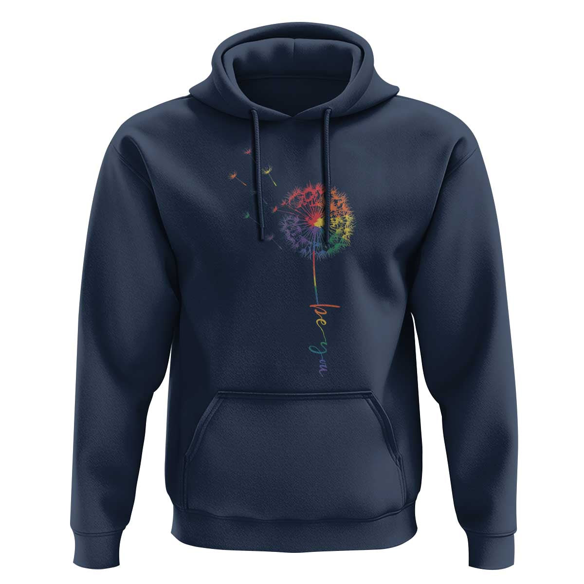 Be You LGBT Rainbow Dandelion Hoodie Pride Month Support