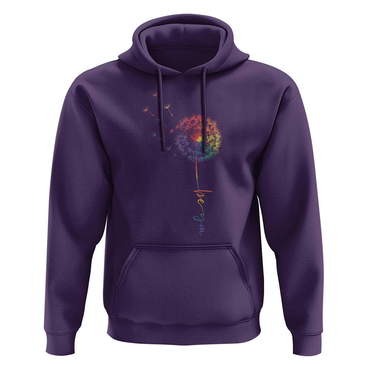 Be You LGBT Rainbow Dandelion Hoodie Pride Month Support