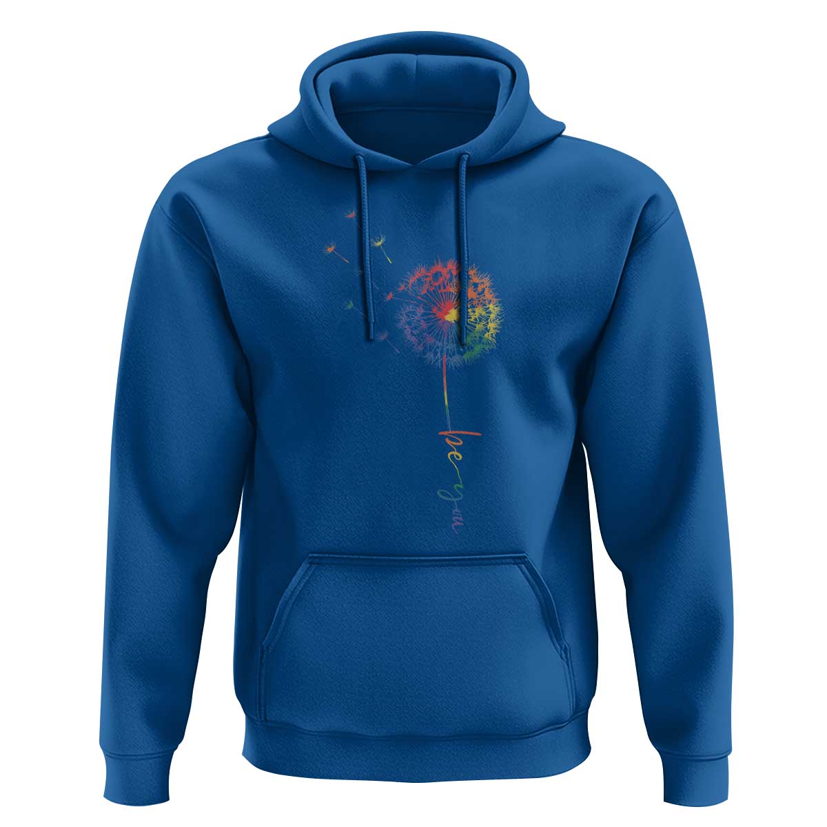 Be You LGBT Rainbow Dandelion Hoodie Pride Month Support