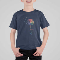 Be You LGBT Rainbow Dandelion T Shirt For Kid Pride Month Support