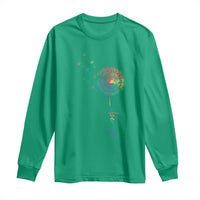 Be You LGBT Rainbow Dandelion Long Sleeve Shirt Pride Month Support