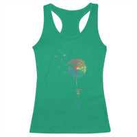 Be You LGBT Rainbow Dandelion Racerback Tank Top Pride Month Support