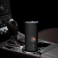 Be You LGBT Rainbow Dandelion Skinny Tumbler Pride Month Support