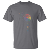 Be You LGBT Rainbow Dandelion T Shirt Pride Month Support