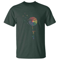 Be You LGBT Rainbow Dandelion T Shirt Pride Month Support