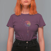 Be You LGBT Rainbow Dandelion T Shirt For Women Pride Month Support