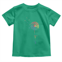 Be You LGBT Rainbow Dandelion Toddler T Shirt Pride Month Support