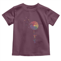 Be You LGBT Rainbow Dandelion Toddler T Shirt Pride Month Support