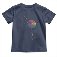Be You LGBT Rainbow Dandelion Toddler T Shirt Pride Month Support