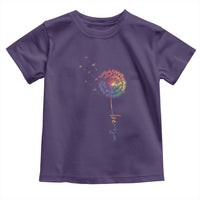 Be You LGBT Rainbow Dandelion Toddler T Shirt Pride Month Support