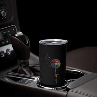 Be You LGBT Rainbow Dandelion Tumbler Cup Pride Month Support