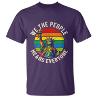 Rainbow Statue Of Liberty LGBTQ Pride T Shirt We The People Means Everyone