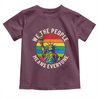 Rainbow Statue Of Liberty LGBTQ Pride Toddler T Shirt We The People Means Everyone