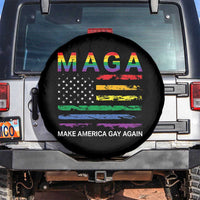 Make America Gay Again LGBTQ Pride Spare Tire Cover Funny Political Pride Graphic