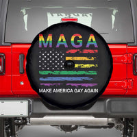 Make America Gay Again LGBTQ Pride Spare Tire Cover Funny Political Pride Graphic