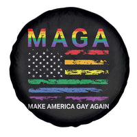 Make America Gay Again LGBTQ Pride Spare Tire Cover Funny Political Pride Graphic