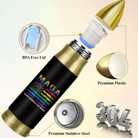 Make America Gay Again LGBTQ Pride Bullet Tumbler Funny Political Pride Graphic