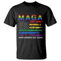 Make America Gay Again LGBTQ Pride T Shirt Funny Political Pride Graphic