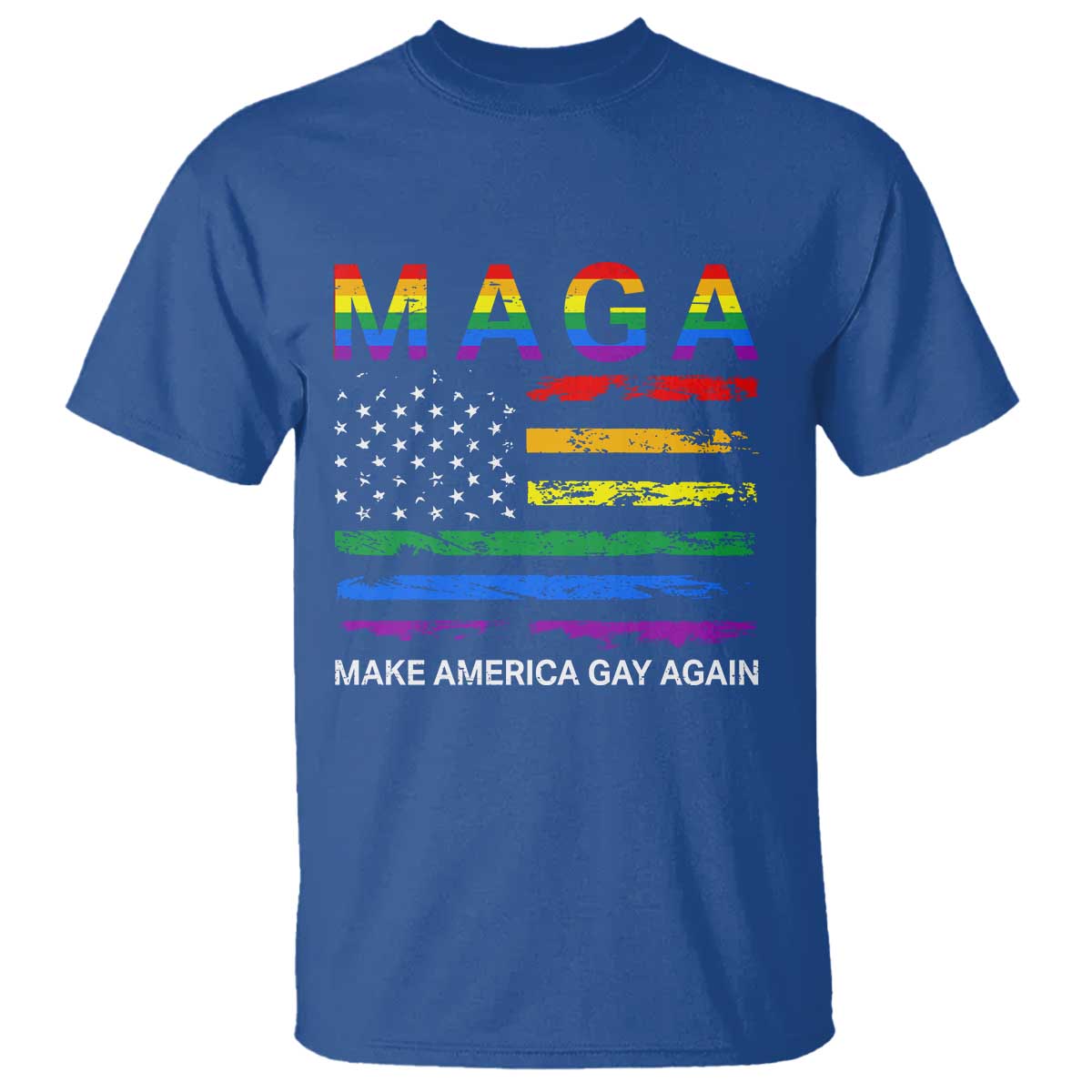 Make America Gay Again LGBTQ Pride T Shirt Funny Political Pride Graphic