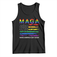 Make America Gay Again LGBTQ Pride Tank Top Funny Political Pride Graphic