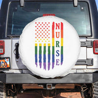 Rainbow RN Ally Pride Month Spare Tire Cover LGBTQ Healthcare Worker