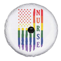 Rainbow RN Ally Pride Month Spare Tire Cover LGBTQ Healthcare Worker