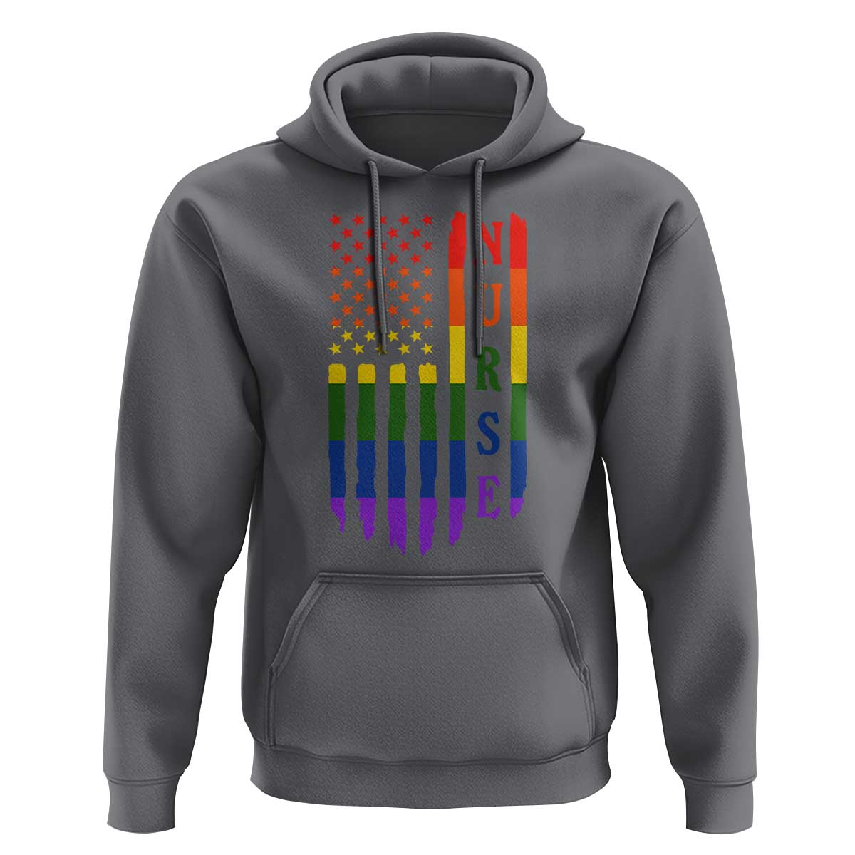 Rainbow RN Ally Pride Month Hoodie LGBTQ Healthcare Worker