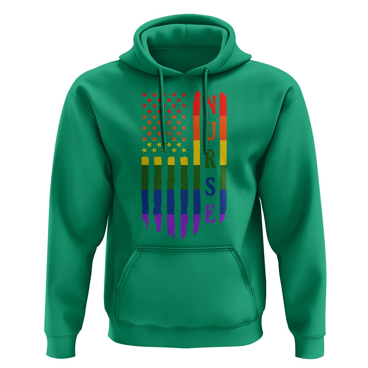 Rainbow RN Ally Pride Month Hoodie LGBTQ Healthcare Worker