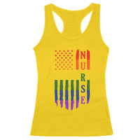 Rainbow RN Ally Pride Month Racerback Tank Top LGBTQ Healthcare Worker