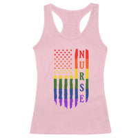 Rainbow RN Ally Pride Month Racerback Tank Top LGBTQ Healthcare Worker