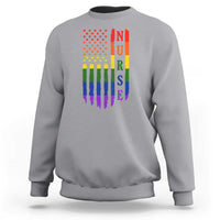 Rainbow RN Ally Pride Month Sweatshirt LGBTQ Healthcare Worker