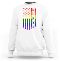 Rainbow RN Ally Pride Month Sweatshirt LGBTQ Healthcare Worker