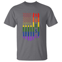 Rainbow RN Ally Pride Month T Shirt LGBTQ Healthcare Worker