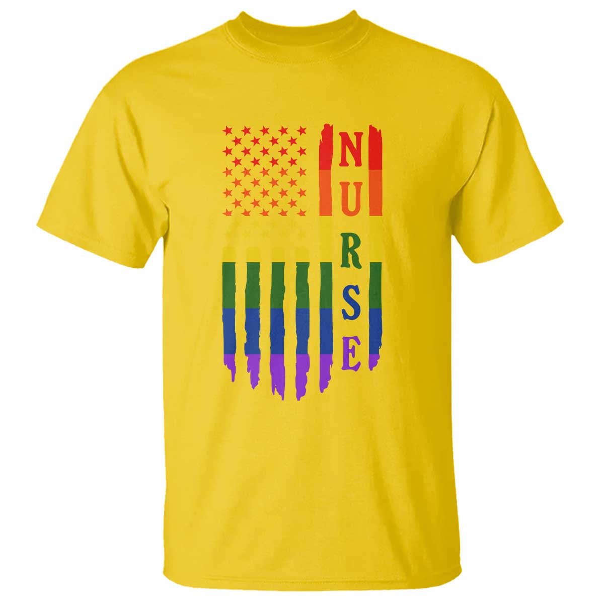 Rainbow RN Ally Pride Month T Shirt LGBTQ Healthcare Worker