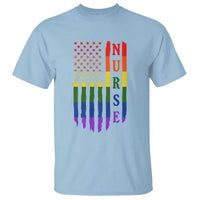 Rainbow RN Ally Pride Month T Shirt LGBTQ Healthcare Worker