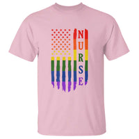 Rainbow RN Ally Pride Month T Shirt LGBTQ Healthcare Worker