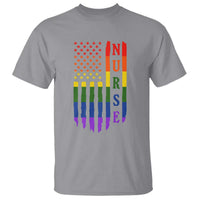 Rainbow RN Ally Pride Month T Shirt LGBTQ Healthcare Worker