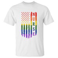 Rainbow RN Ally Pride Month T Shirt LGBTQ Healthcare Worker