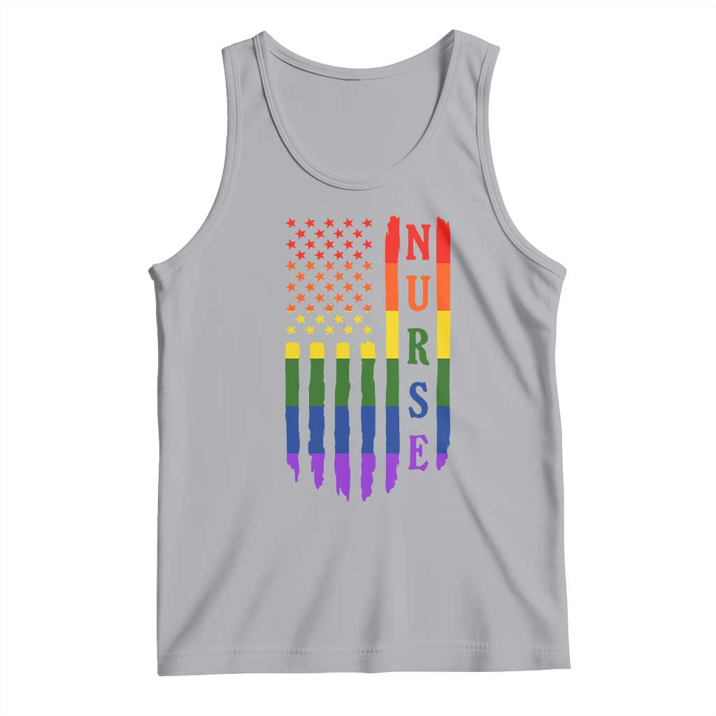 Rainbow RN Ally Pride Month Tank Top LGBTQ Healthcare Worker