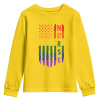 Rainbow RN Ally Pride Month Youth Sweatshirt LGBTQ Healthcare Worker