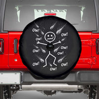 Funny Stick Figure Meteor Shower Spare Tire Cover Cosmic Joke