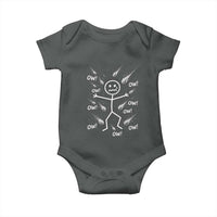 Funny Stick Figure Meteor Shower Baby Onesie Cosmic Joke