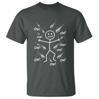 Funny Stick Figure Meteor Shower T Shirt Cosmic Joke