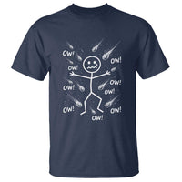 Funny Stick Figure Meteor Shower T Shirt Cosmic Joke