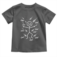 Funny Stick Figure Meteor Shower Toddler T Shirt Cosmic Joke