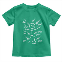 Funny Stick Figure Meteor Shower Toddler T Shirt Cosmic Joke