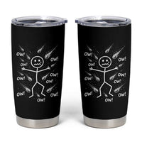 Funny Stick Figure Meteor Shower Tumbler Cup Cosmic Joke