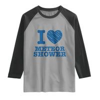 Meteor Shower Lover Raglan Shirt Astronomy Enthusiast Gift